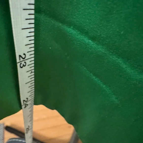 Robbie Bee Vintage 100% Silk Green Shirt with Leopard accents - Picture 7 of 8